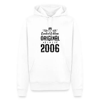 2006 limited edition - Männer Premium Bio Hoodie - Weiß - Vorne - Nico (187cm)