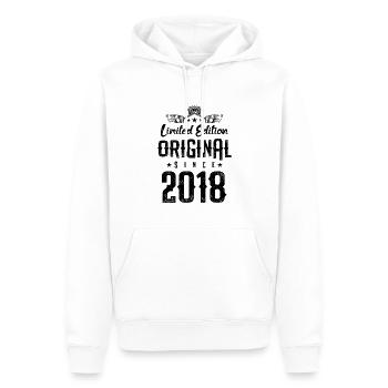 Édition limitée 2018 - Sweat à capuche Premium bio Homme - blanc - Devant - Nico (187cm)