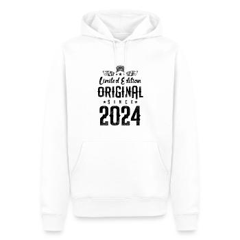 Édition limitée 2024 - Sweat à capuche Premium bio Homme - blanc - Devant - Nico (187cm)