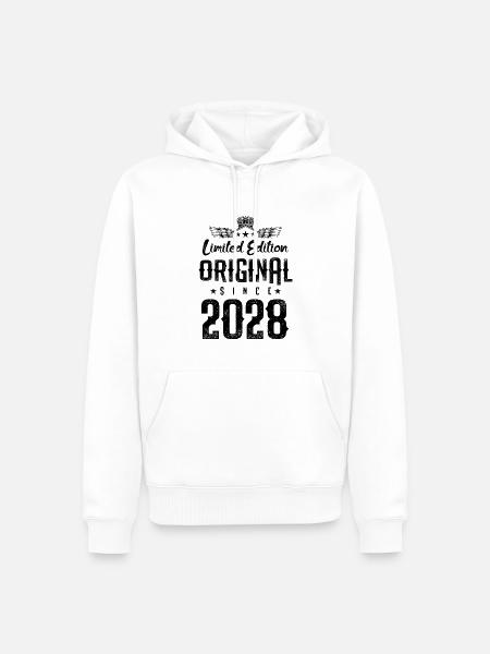 2028 limited edition - Männer Premium Bio Hoodie - Weiß
