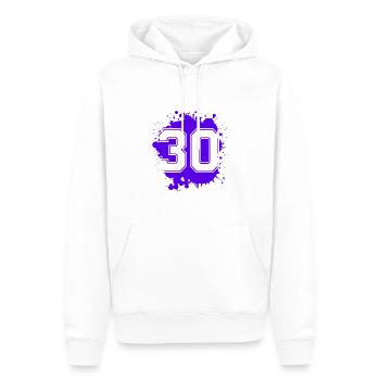 30 Nombre d’objets blob - Sweat à capuche Premium bio Homme - blanc - Devant - Nico (187cm)