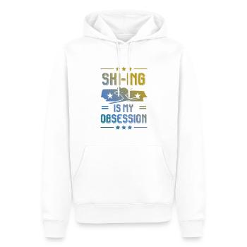 ski skiing - Männer Premium Bio Hoodie - Weiß - Vorne - Nico (187cm)