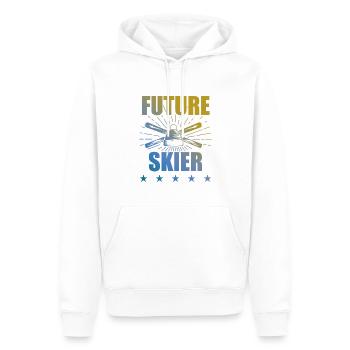 zukunft ski sport - Männer Premium Bio Hoodie - Weiß - Vorne - Nico (187cm)