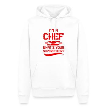 kochen koch superpower - Männer Premium Bio Hoodie - Weiß - Vorne - Nico (187cm)