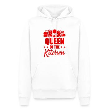 Queen of the kitchen - Men’s Premium Organic Hoodie - white - Front - Nico (187cm)