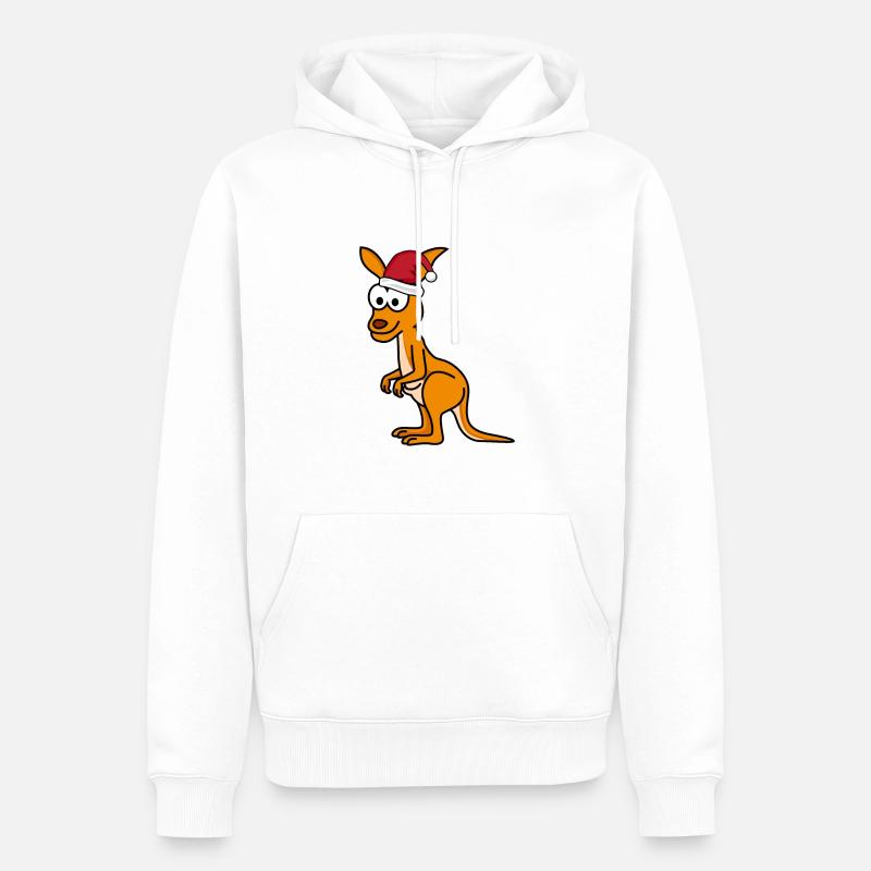 Kangourou BD Noël - Sweat à capuche Premium bio Homme - blanc