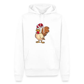 Hahn Comic Christmas - Sweat à capuche Premium bio Homme - blanc - Devant - Nico (187cm)