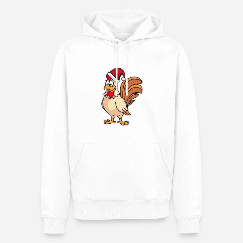 Hahn Comic Christmas - Sweat à capuche Premium bio Homme - blanc