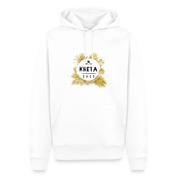 Crète 2023 coloré - Sweat à capuche Premium bio Homme - blanc - Devant - Nico (187cm)