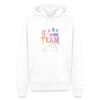 X-Mas Team Weihnachten - Männer Premium Bio Hoodie - Weiß - Vorne - Nico (187cm)