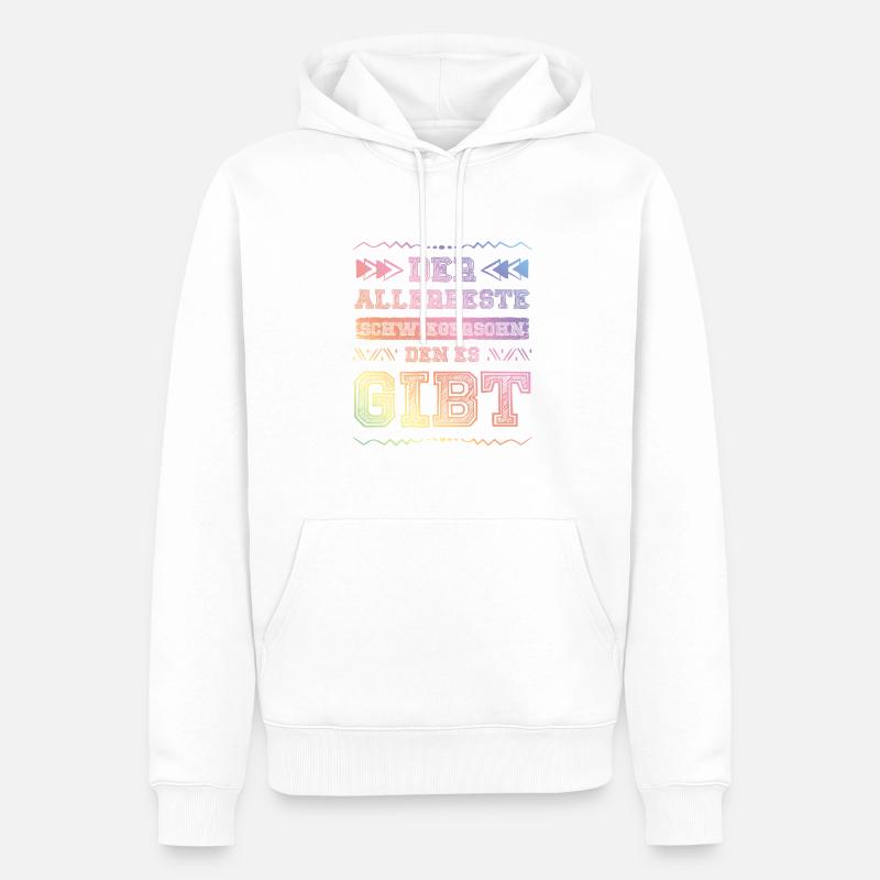 Bester Schwigersohn - Männer Premium Bio Hoodie - Weiß