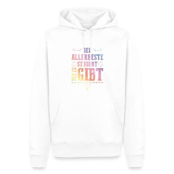 Allerbester Student - Männer Premium Bio Hoodie - Weiß - Vorne - Nico (187cm)