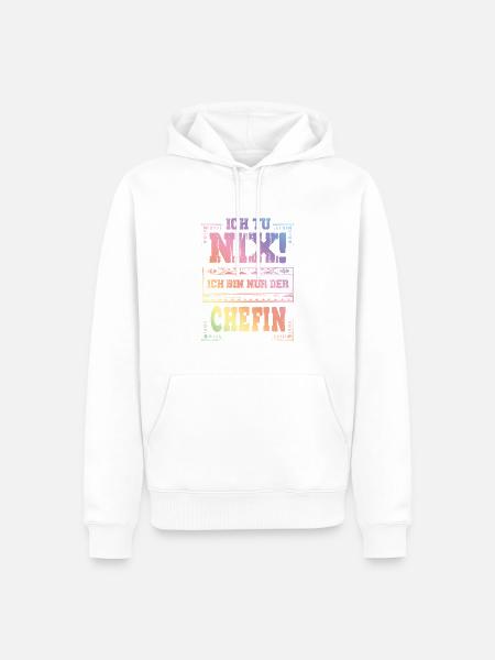 Weltbeste Chefin - Männer Premium Bio Hoodie - Weiß