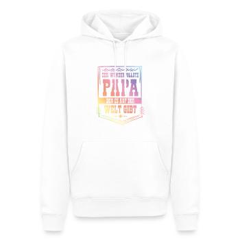 bester vater auf der welt - Männer Premium Bio Hoodie - Weiß - Vorne - Nico (187cm)