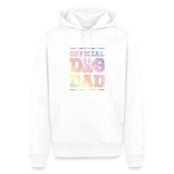 Hunde Papa - Männer Premium Bio Hoodie - Weiß - Vorne - Nico (187cm)