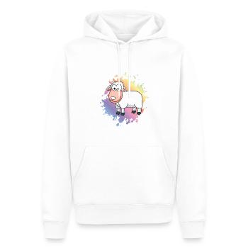 Sheep Comic Animal - Men’s Premium Organic Hoodie - white - Front - Nico (187cm)