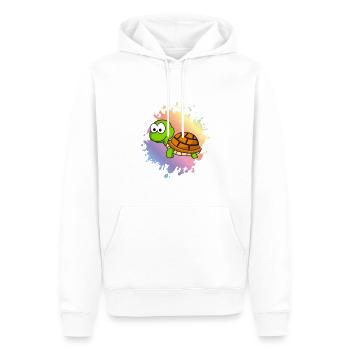 Turtle Comic Animal - Men’s Premium Organic Hoodie - white - Front - Nico (187cm)