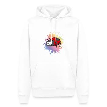 Marienkäfer Comic Tier - Männer Premium Bio Hoodie - Weiß - Vorne - Nico (187cm)