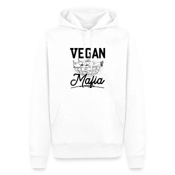 Vegan Mafia - Männer Premium Bio Hoodie - Weiß - Vorne - Nico (187cm)