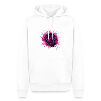 Rose Illustration - Men’s Premium Organic Hoodie - white - Front - Nico (187cm)