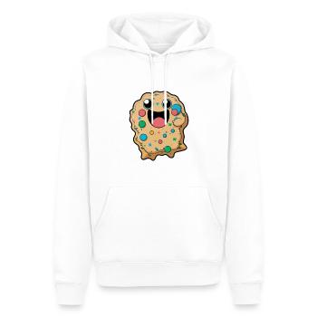 Cookies Bande dessinée - Sweat à capuche Premium bio Homme - blanc - Devant - Nico (187cm)