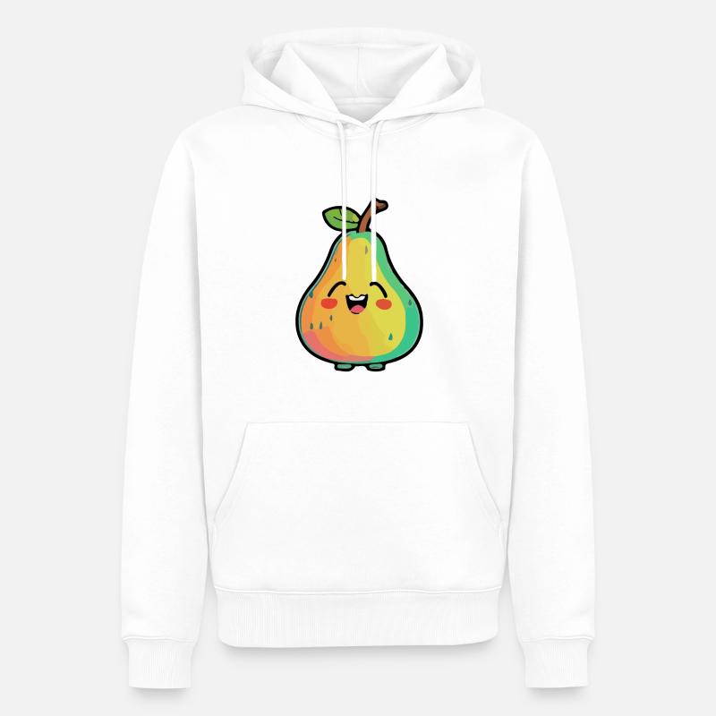 Bande dessinée Pear - Sweat à capuche Premium bio Homme - blanc