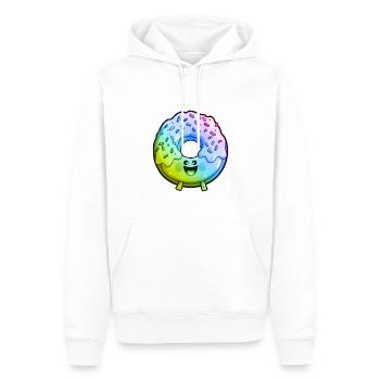 Donut Comic Bunt - Männer Premium Bio Hoodie - Weiß - Vorne - Nico (187cm)