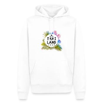 Voyage en Thaïlande Coloré - Sweat à capuche Premium bio Homme - blanc - Devant - Nico (187cm)