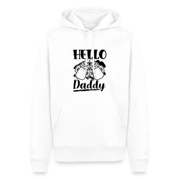 baby papa - Männer Premium Bio Hoodie - Weiß - Vorne - Nico (187cm)