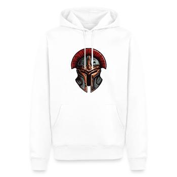 Spartaner Helm Krieger Sparta - Männer Premium Bio Hoodie - Weiß - Vorne - Nico (187cm)
