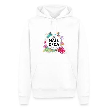 Mallorca 2024 Bunt - Männer Premium Bio Hoodie - Weiß - Vorne - Nico (187cm)