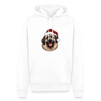 Leonberger Hund Weihnachten Lustig Xmas - Männer Premium Bio Hoodie - Weiß - Vorne - Nico (187cm)