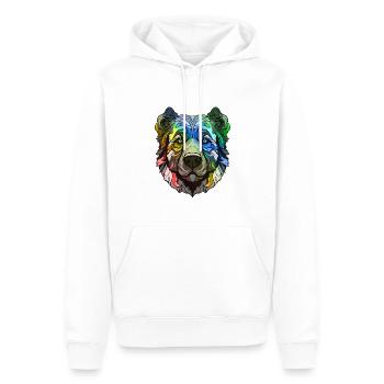 Kangal Hund Kopf Bunt - Männer Premium Bio Hoodie - Weiß - Vorne - Nico (187cm)