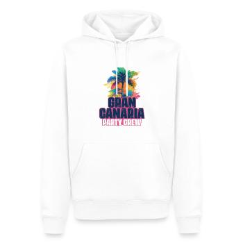 Gran Canaria Party Crew Urlaub - Männer Premium Bio Hoodie - Weiß - Vorne - Nico (187cm)