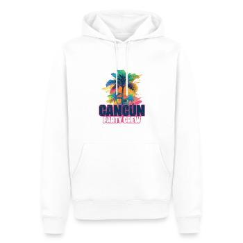 Vacances de l’équipage de fête à Cancun - Sweat à capuche Premium bio Homme - blanc - Devant - Nico (187cm)