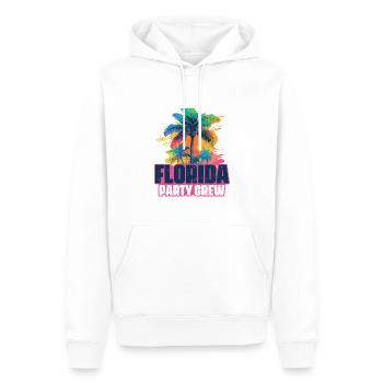 Vacances de l’équipage de fête en Floride - Sweat à capuche Premium bio Homme - blanc - Devant - Nico (187cm)