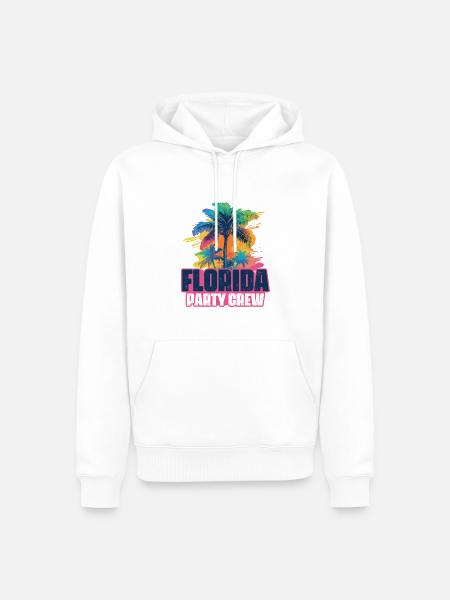 Florida Party Crew Vacation - Men’s Premium Organic Hoodie - white
