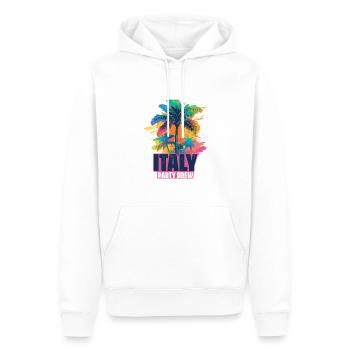 Vacances de l’équipage de fête en Italie - Sweat à capuche Premium bio Homme - blanc - Devant - Nico (187cm)