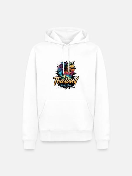 Thailand Party Crew Holidays - Men’s Premium Organic Hoodie - white
