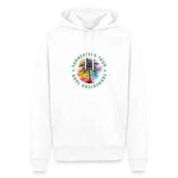 Formentera Tour Urlaub Plame Bunt - Männer Premium Bio Hoodie - Weiß - Vorne - Nico (187cm)