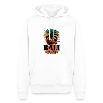 Bali 2024 Team Palmen Bunt - Männer Premium Bio Hoodie - Weiß - Vorne - Nico (187cm)