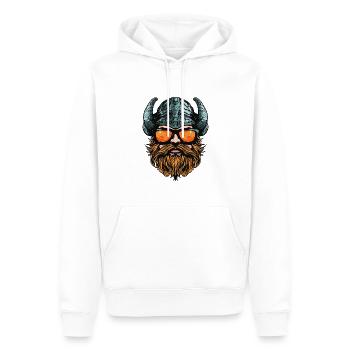 Wikinger Kopf Party Krieger - Männer Premium Bio Hoodie - Weiß - Vorne - Nico (187cm)