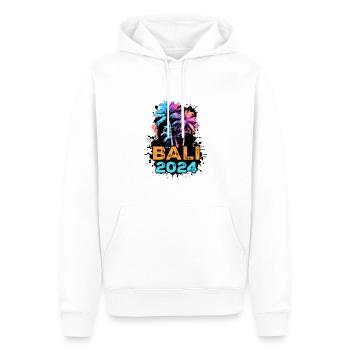 Bali 2024 Reise - Männer Premium Bio Hoodie - Weiß - Vorne - Nico (187cm)
