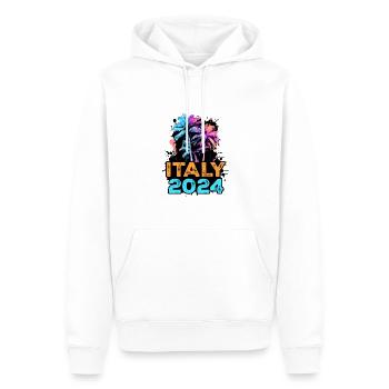 Italien 2024 Reise - Männer Premium Bio Hoodie - Weiß - Vorne - Nico (187cm)