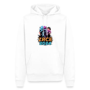 Tournée Zrce 2024 - Sweat à capuche Premium bio Homme - blanc - Devant - Nico (187cm)