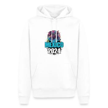 Mexiko 2024 Reisen Tour Team - Männer Premium Bio Hoodie - Weiß - Vorne - Nico (187cm)