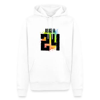 Maillot Ibiza 24 2024 - Sweat à capuche Premium bio Homme - blanc - Devant - Nico (187cm)