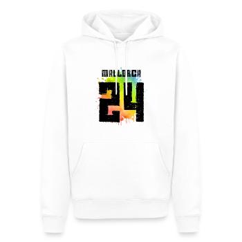 Mallorca 24 Trikot 2024 - Männer Premium Bio Hoodie - Weiß - Vorne - Nico (187cm)