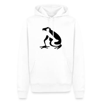Frog - Men’s Premium Organic Hoodie - white - Front - Nico (187cm)