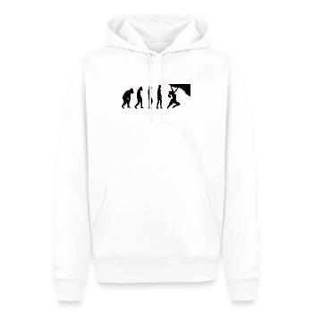 Mädchen Bouldern Klettern Damen Bergsteigen Frau - Männer Premium Bio Hoodie - Weiß - Vorne - Nico (187cm)
